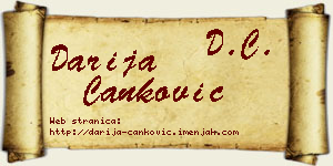 Darija Čanković vizit kartica